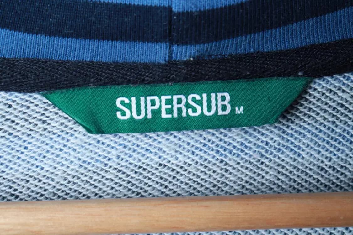 (M-L) 슈퍼서브 후드집업 스트라이프 블루 그런지-16B8F 상품이미지7