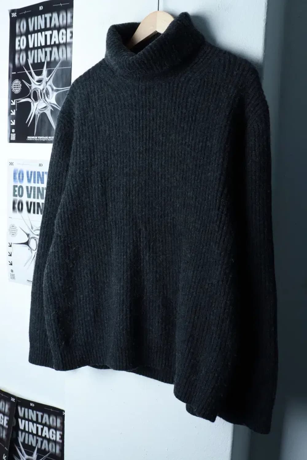 (XL) 무신사 스탠다드 니트 터틀넥 헤비울 그레이-16B90 상품이미지1