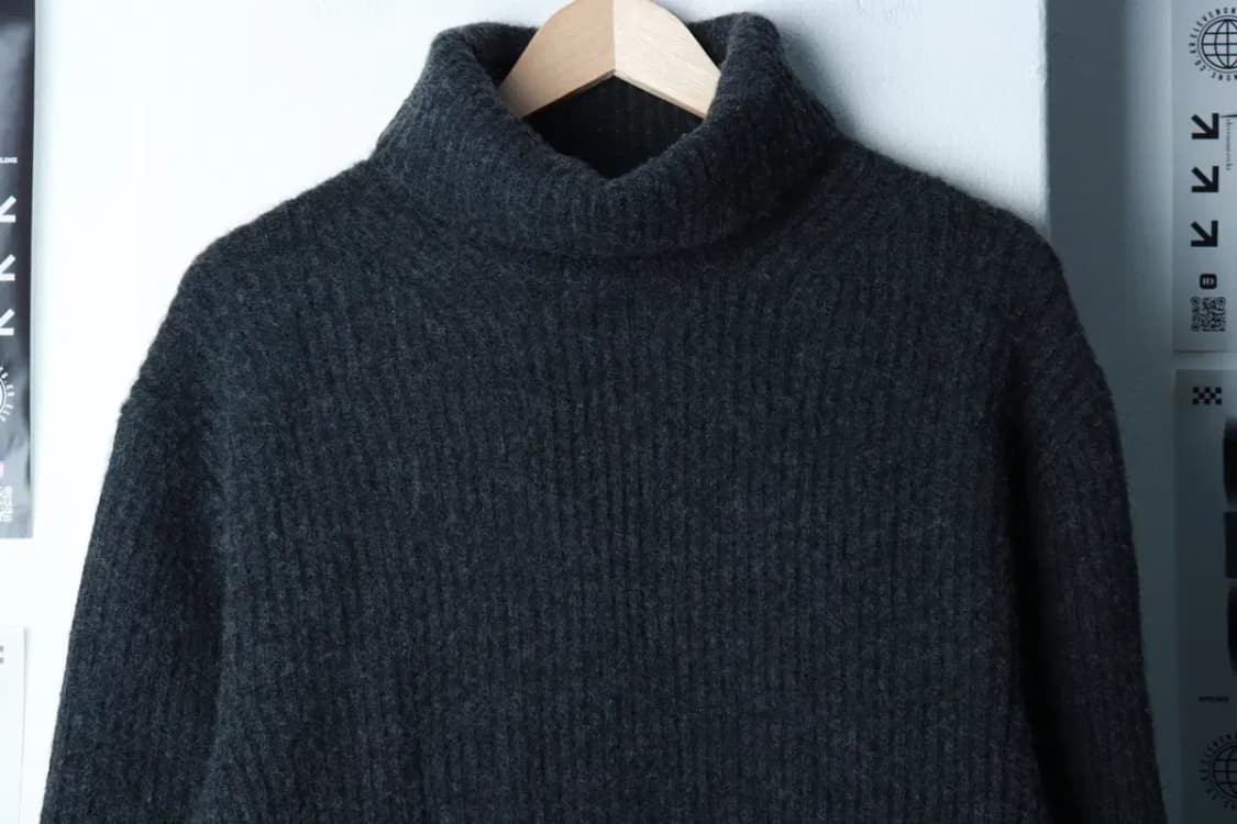 (XL) 무신사 스탠다드 니트 터틀넥 헤비울 그레이-16B90 상품이미지3
