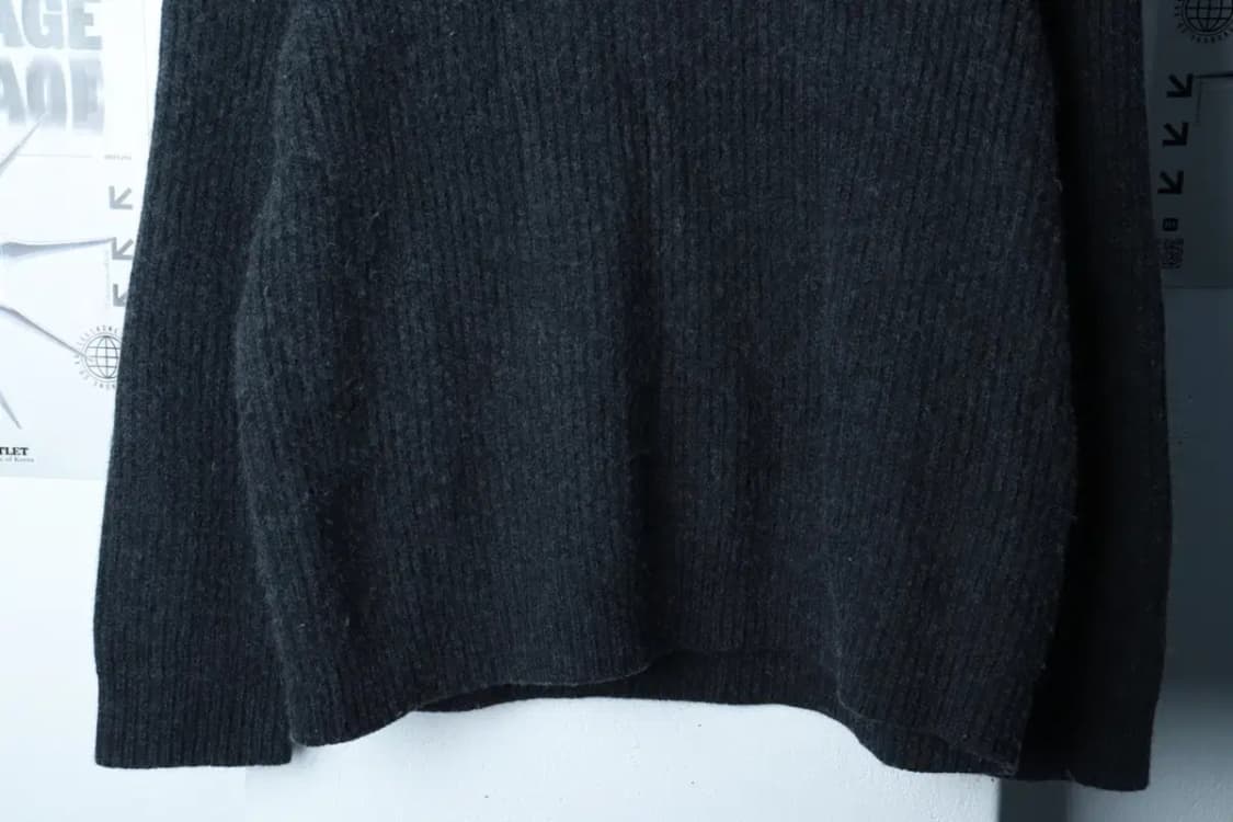 (XL) 무신사 스탠다드 니트 터틀넥 헤비울 그레이-16B90 상품이미지4