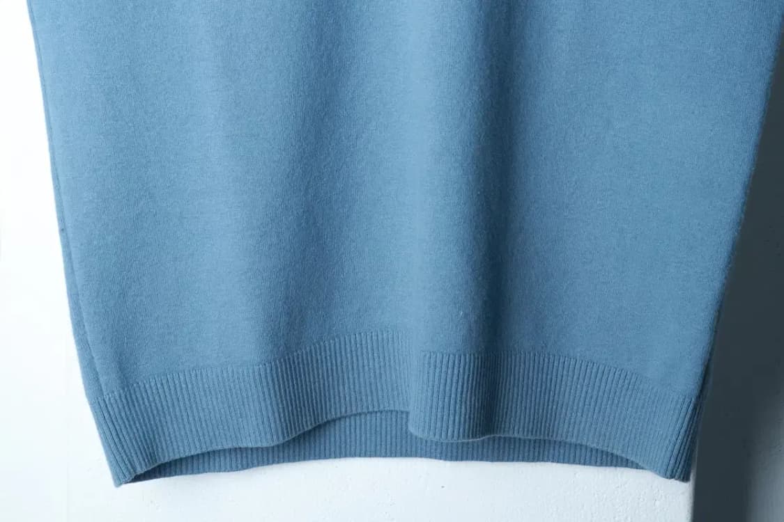 (M-XL) 코스 니트 조끼 오버핏 연블루 울-16B94 상품이미지4