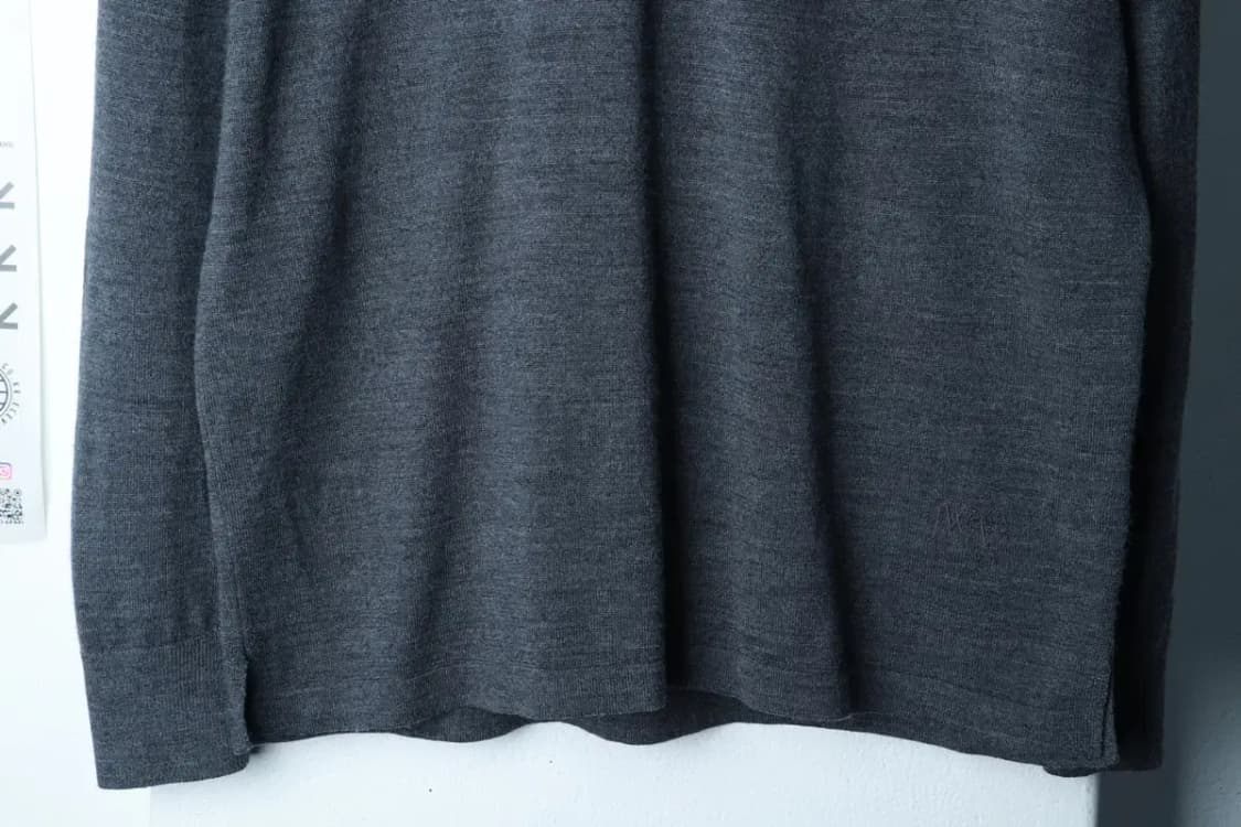 (L) 유니클로 니트 JW앤더슨 카라 그레이 울-16B95 상품이미지4