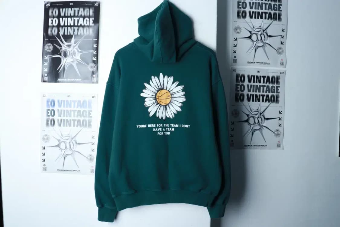 (L) 트립션 후드티셔츠 데이지 그린 올드스쿨-16B99 상품이미지6