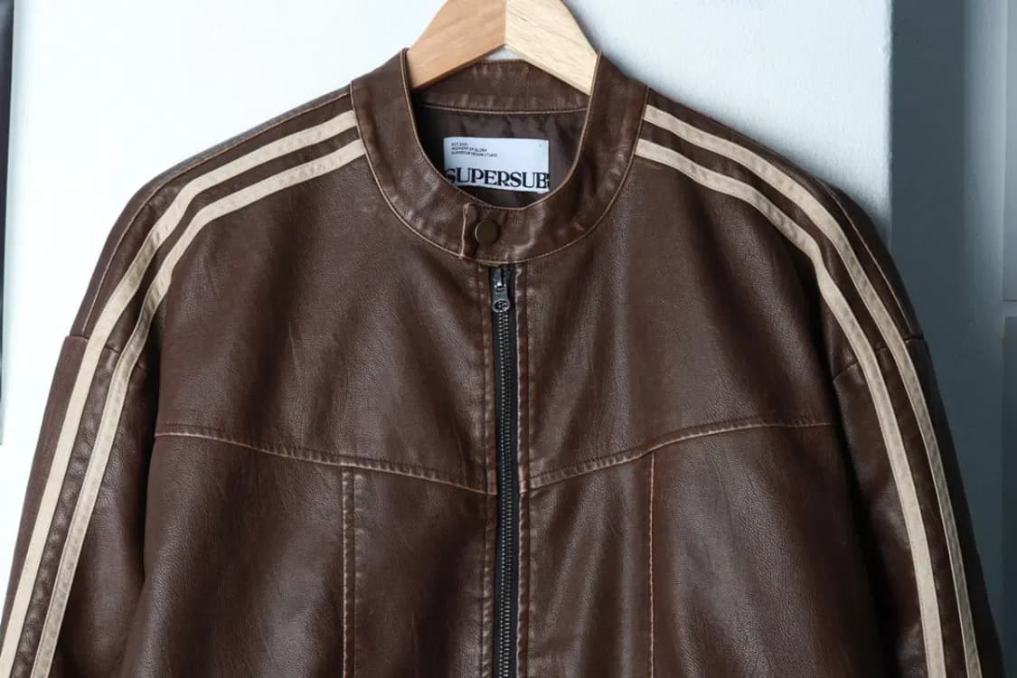 (L-XL) 슈퍼서브 집업 바람막이 점퍼자켓 레더 브라운-16B9A 상품이미지3
