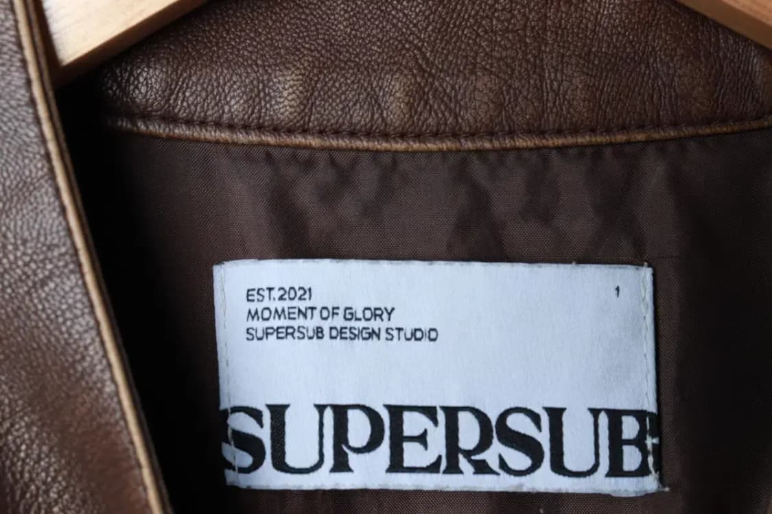 (L-XL) 슈퍼서브 집업 바람막이 점퍼자켓 레더 브라운-16B9A 상품이미지7