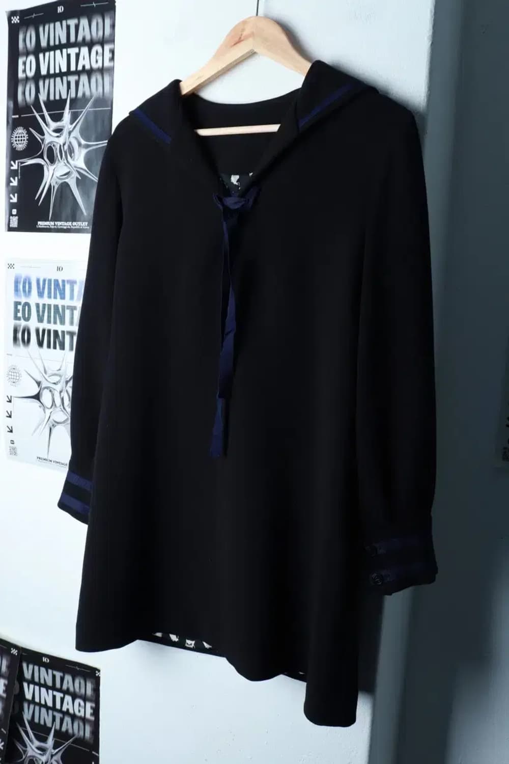 W(S) 럭키슈에뜨 드레스 원피스 마린 블랙-16B9D 상품이미지1