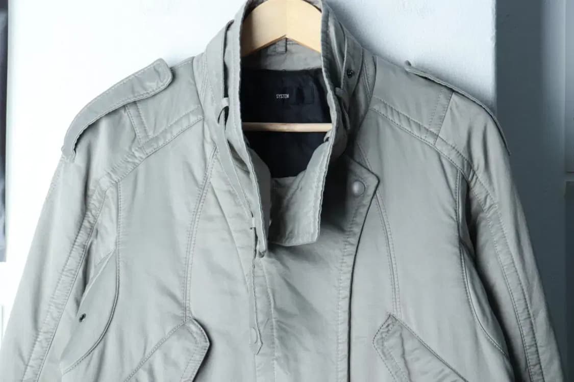 W(S-M) 시스템 패딩 점퍼자켓 한섬 코트 그레이 롱 풀내피-16B9E 상품이미지3