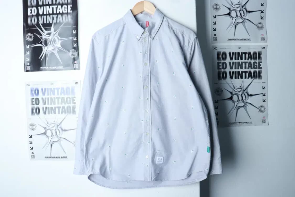 (M-L) 엠엠엘지 셔츠 남방 패턴 옥스포드 그레이-16BA0 상품이미지2