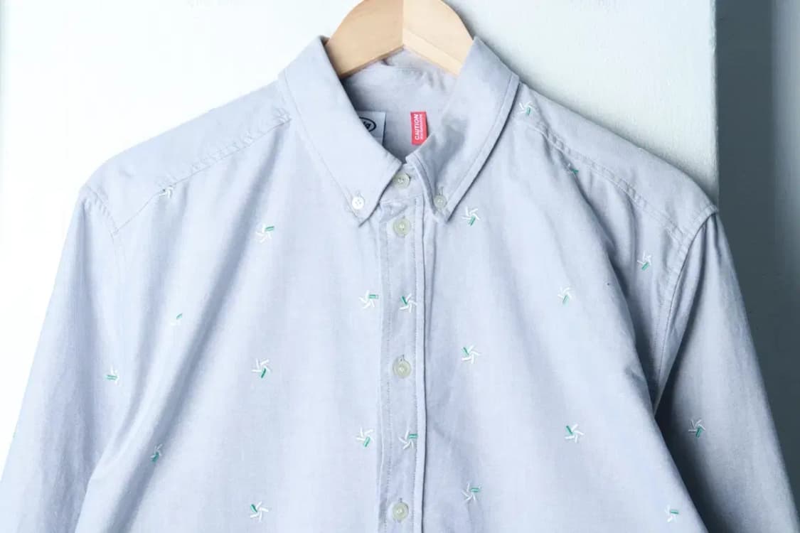 (M-L) 엠엠엘지 셔츠 남방 패턴 옥스포드 그레이-16BA0 상품이미지3