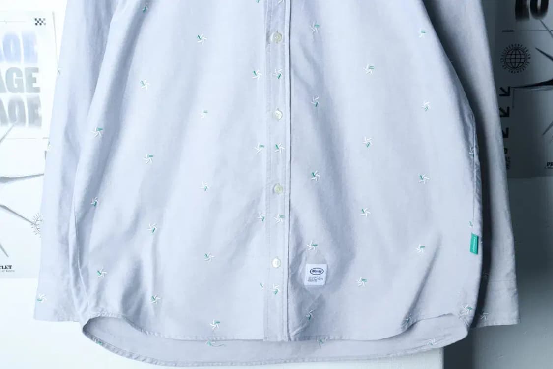 (M-L) 엠엠엘지 셔츠 남방 패턴 옥스포드 그레이-16BA0 상품이미지4