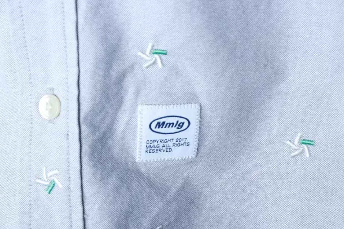 (M-L) 엠엠엘지 셔츠 남방 패턴 옥스포드 그레이-16BA0 상품이미지5