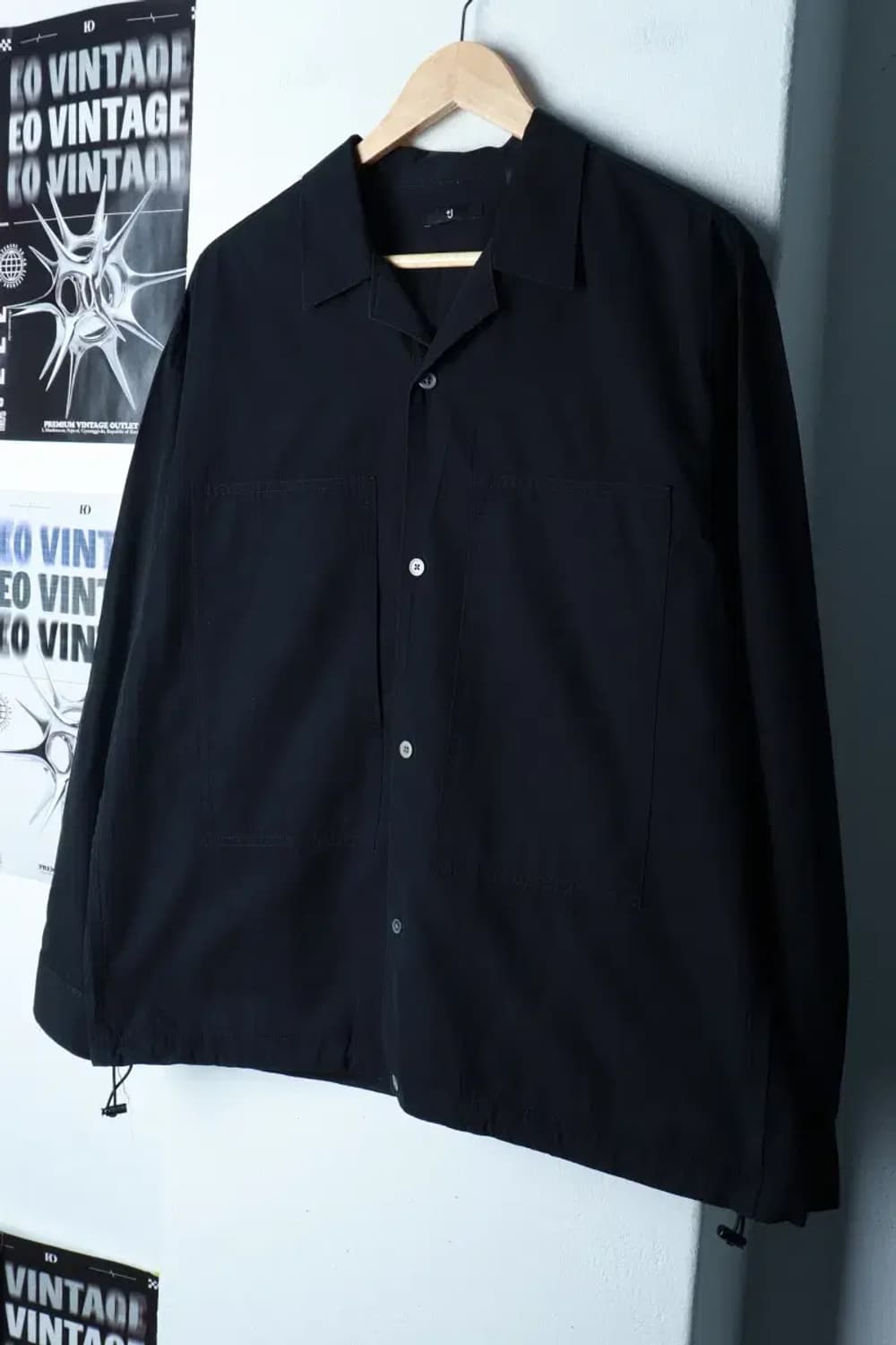 (L-XL) 유니클로 셔츠 남방 질샌더 한정판 블랙-16BA2 상품이미지1