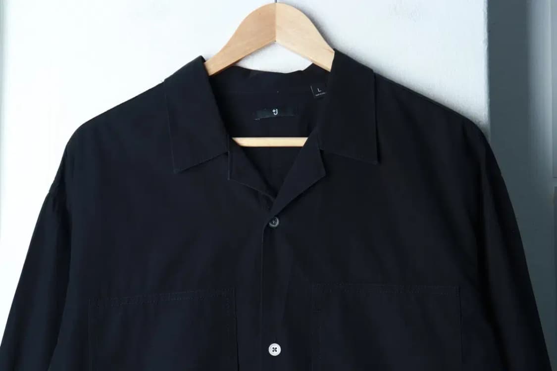 (L-XL) 유니클로 셔츠 남방 질샌더 한정판 블랙-16BA2 상품이미지3