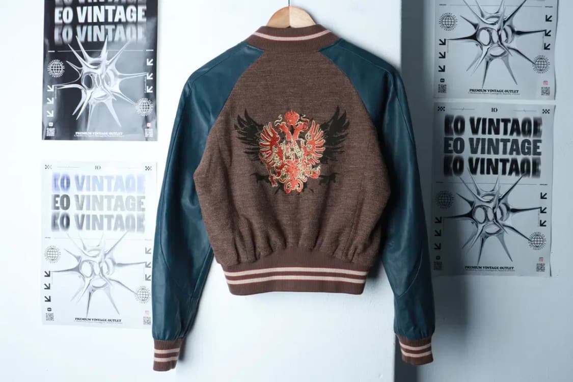 W(M-L) 르샵 집업 바람막이 점퍼자켓 레더 한정판 네이비-16BA3 상품이미지5