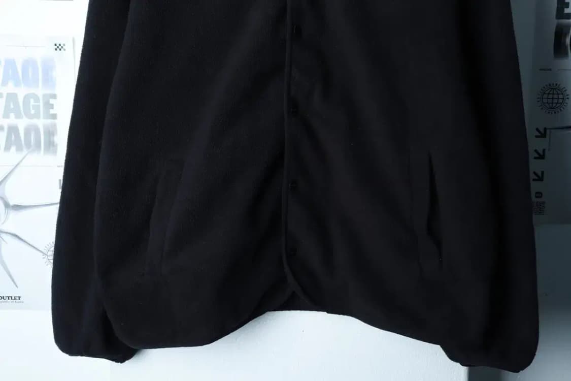 (L) 르아르 집업 바람막이 점퍼자켓 후리스 플리스 블랙-16BA5 상품이미지4