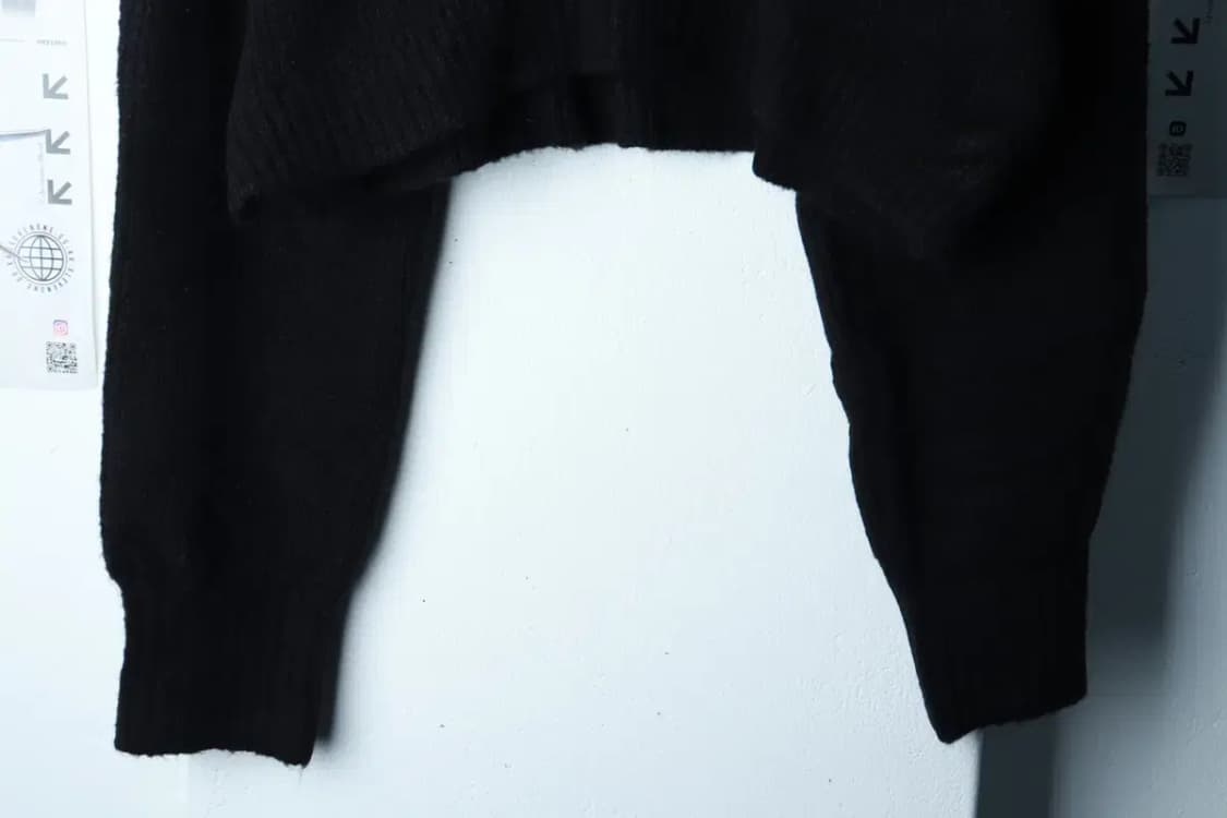 W(F) 닉앤니콜 니트 새상품 터틀넥 크롭 블랙-16BA7 상품이미지4