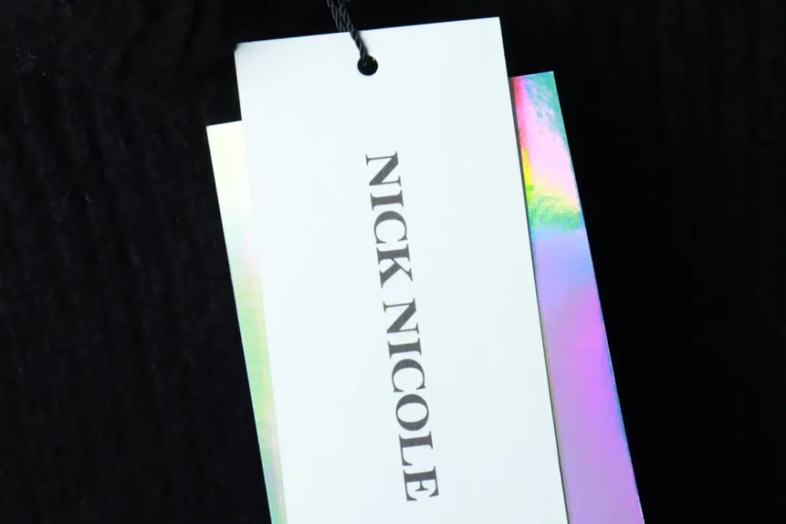 W(F) 닉앤니콜 니트 새상품 터틀넥 크롭 블랙-16BA7 상품이미지5