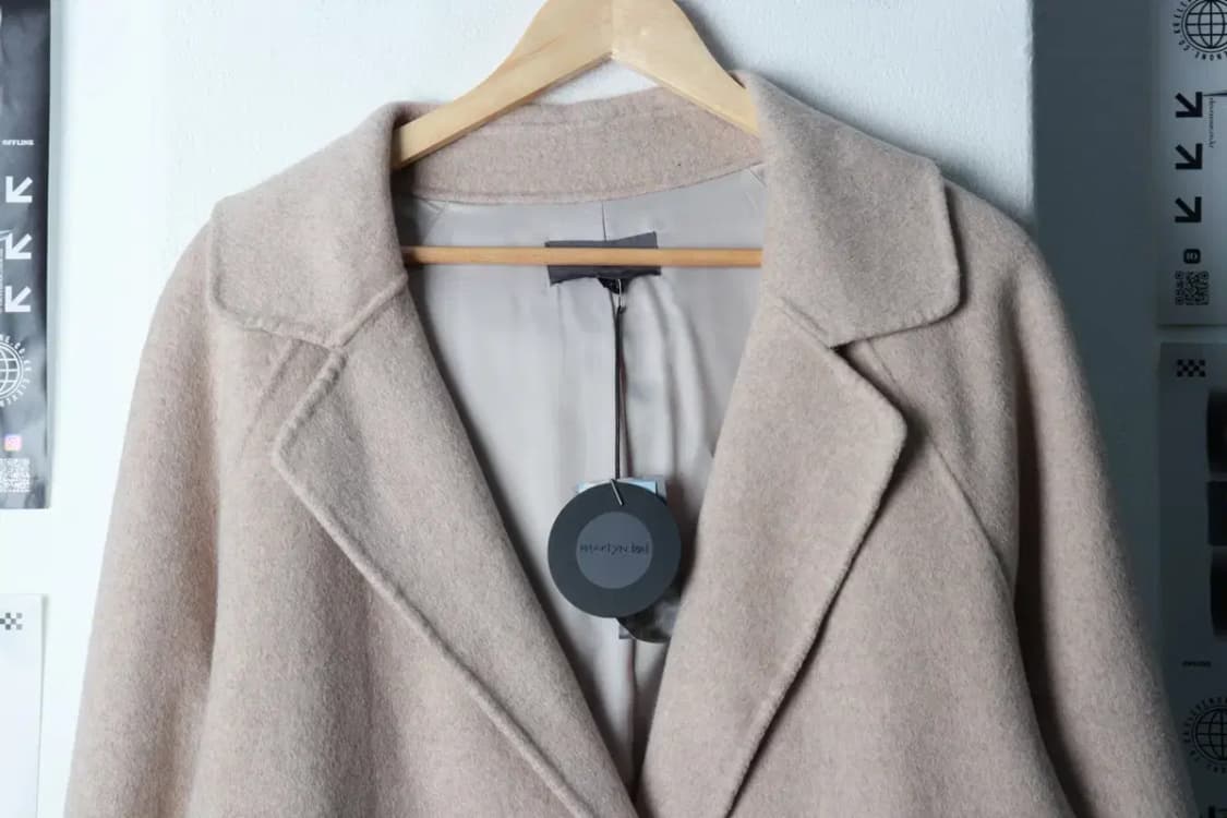 W(L-XL) 마틴발 코트자켓 새상품 캐시미어 베이지-16BA8 상품이미지3