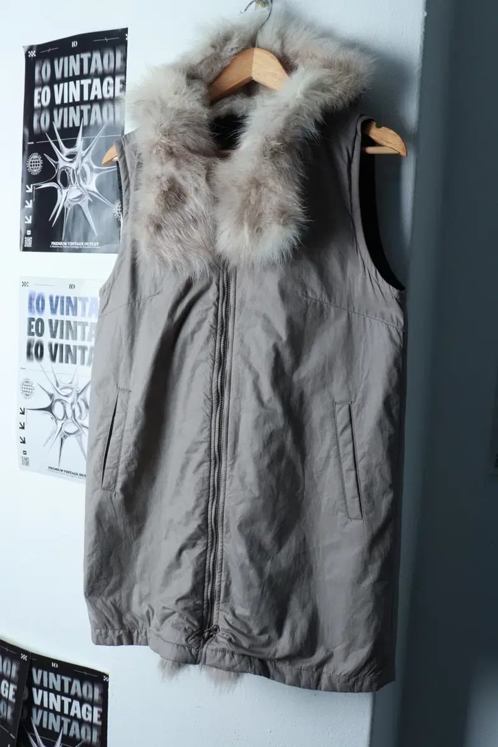 W(S-M) 시스템 집업 바람막이 점퍼자켓 한섬 조끼 모피-16BA9 상품이미지1