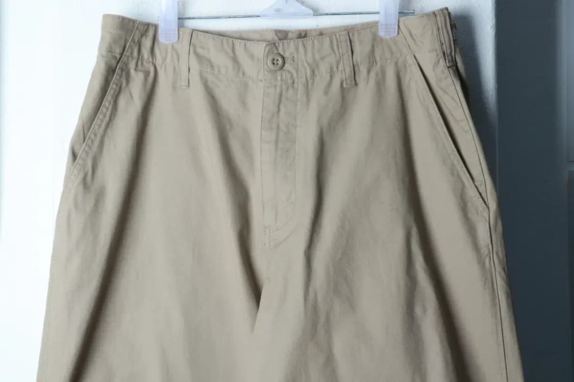 (M) 무신사 스탠다드 면바지 팬츠 베이지 시티보이 아메카지-2397 상품이미지3