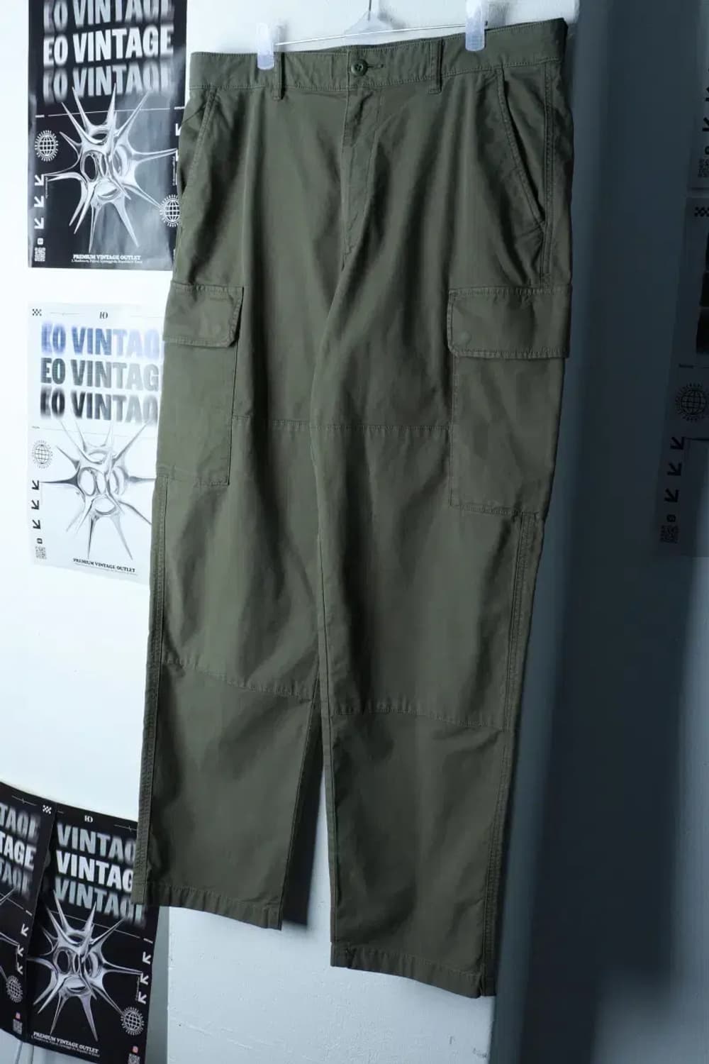 (2XL) 유니클로 면바지 팬츠 빅사이즈 카키 카고 아메카지-2398 상품이미지1