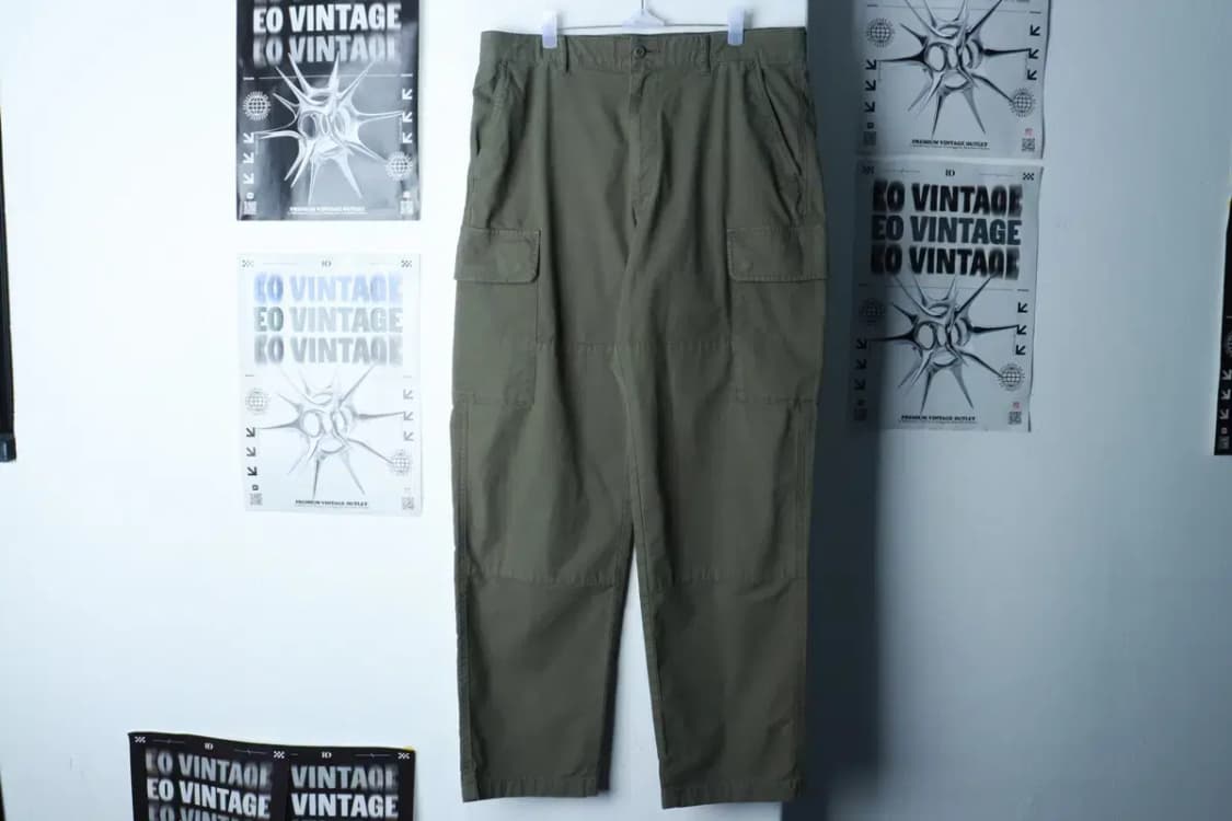 (2XL) 유니클로 면바지 팬츠 빅사이즈 카키 카고 아메카지-2398 상품이미지2