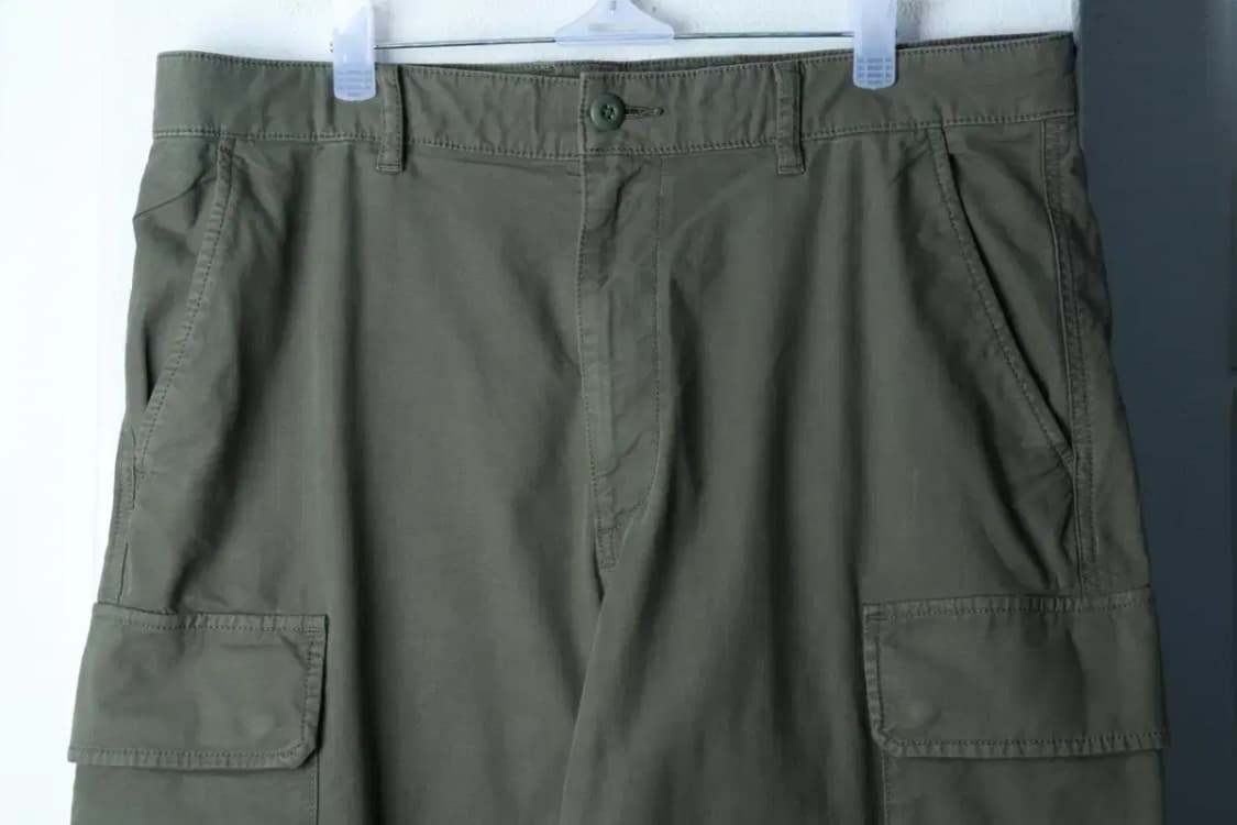 (2XL) 유니클로 면바지 팬츠 빅사이즈 카키 카고 아메카지-2398 상품이미지3