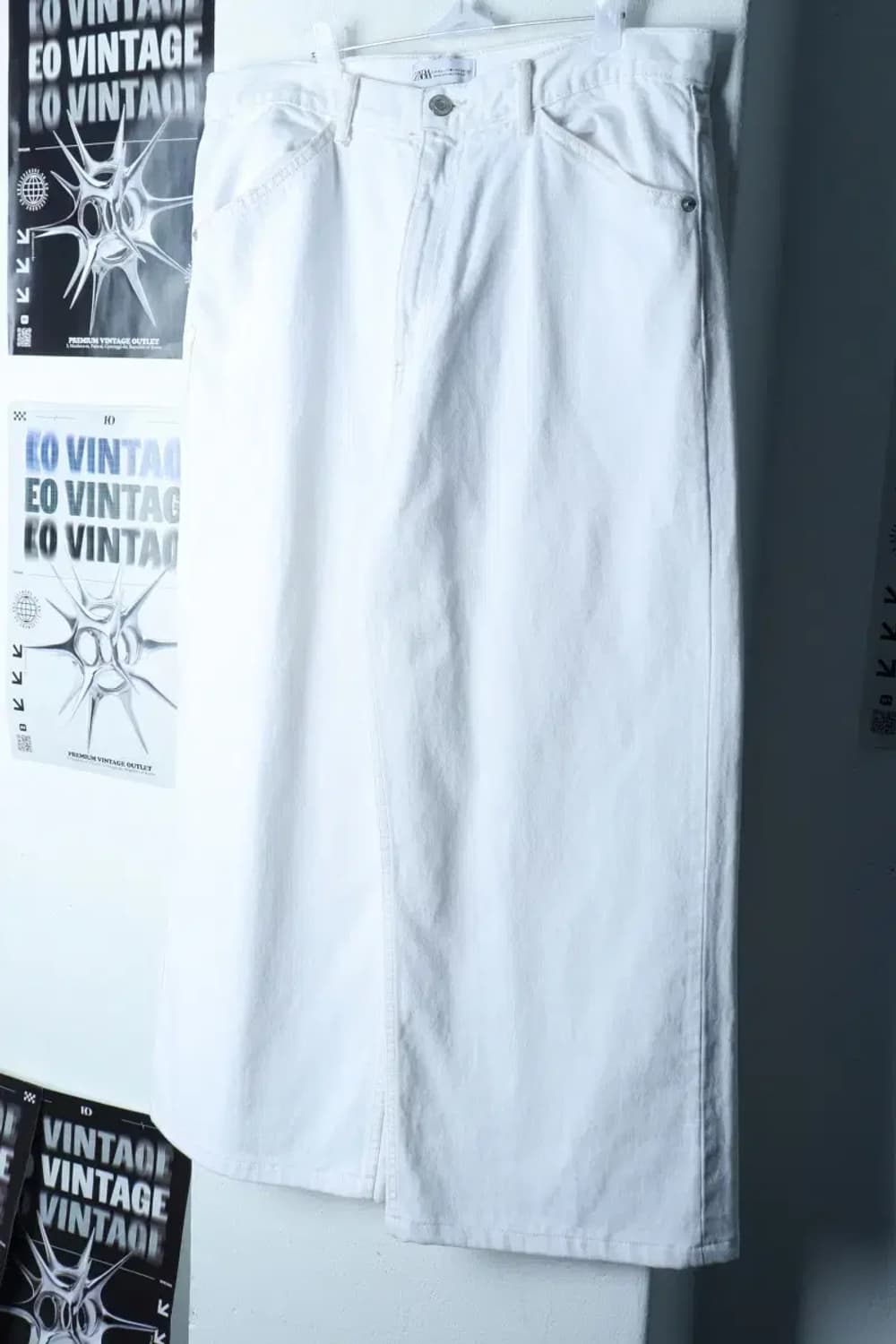 (2XL) 자라 면바지 팬츠 빅사이즈 와이드핏 화이트 빽바지-2399 상품이미지1