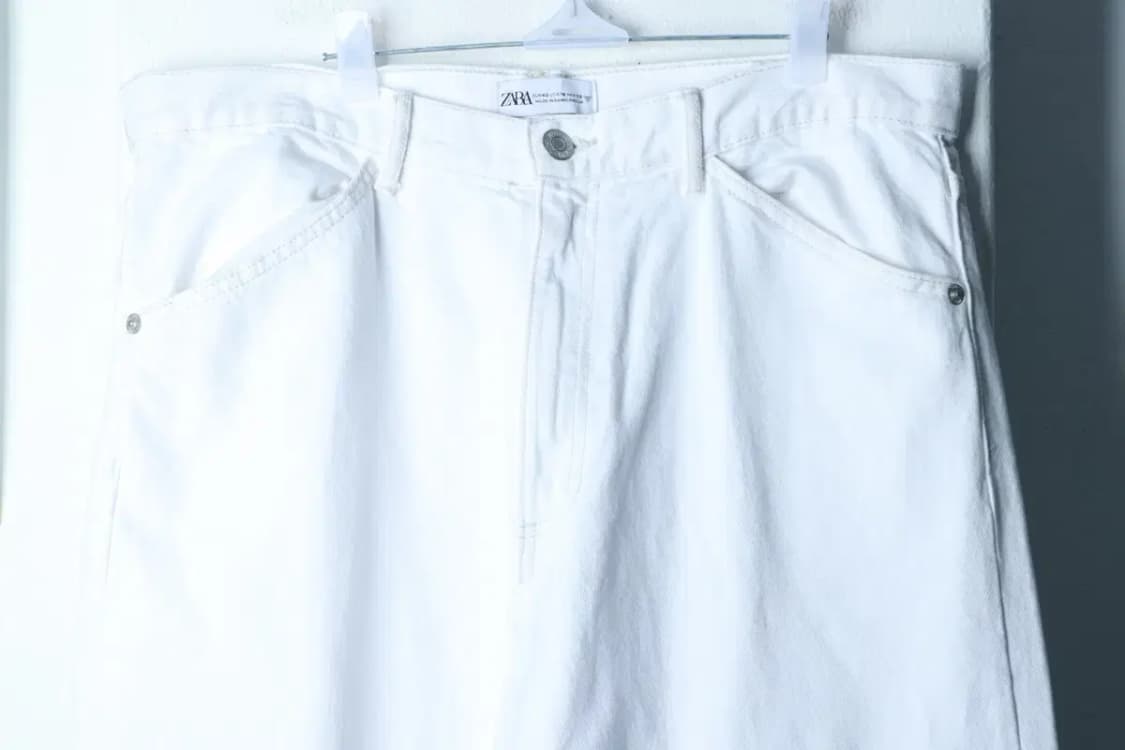 (2XL) 자라 면바지 팬츠 빅사이즈 와이드핏 화이트 빽바지-2399 상품이미지3