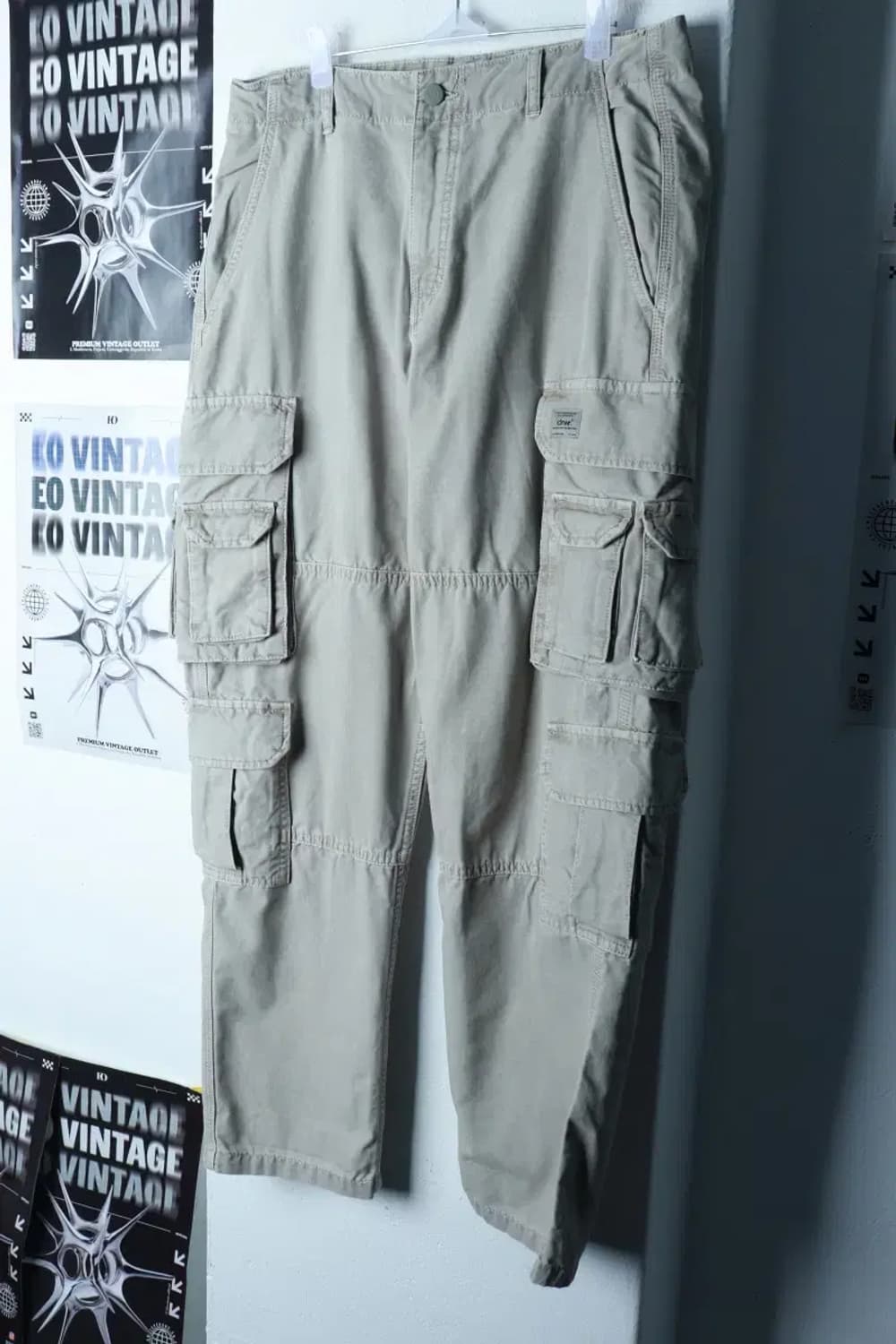 (L-XL) 자라 면바지 팬츠 작은오염 카고 바이커 한정판-239A 상품이미지1