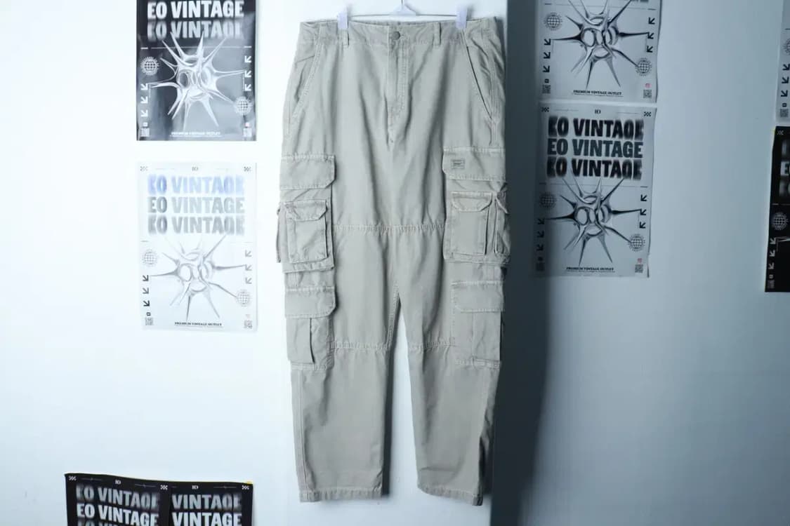 (L-XL) 자라 면바지 팬츠 작은오염 카고 바이커 한정판-239A 상품이미지3