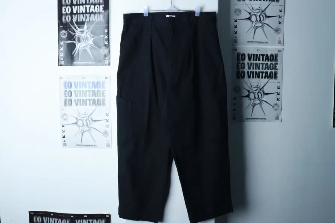 (2XL) 유니클로 면바지 팬츠 U라인 빅사이즈 카고 블랙-239C 상품이미지2