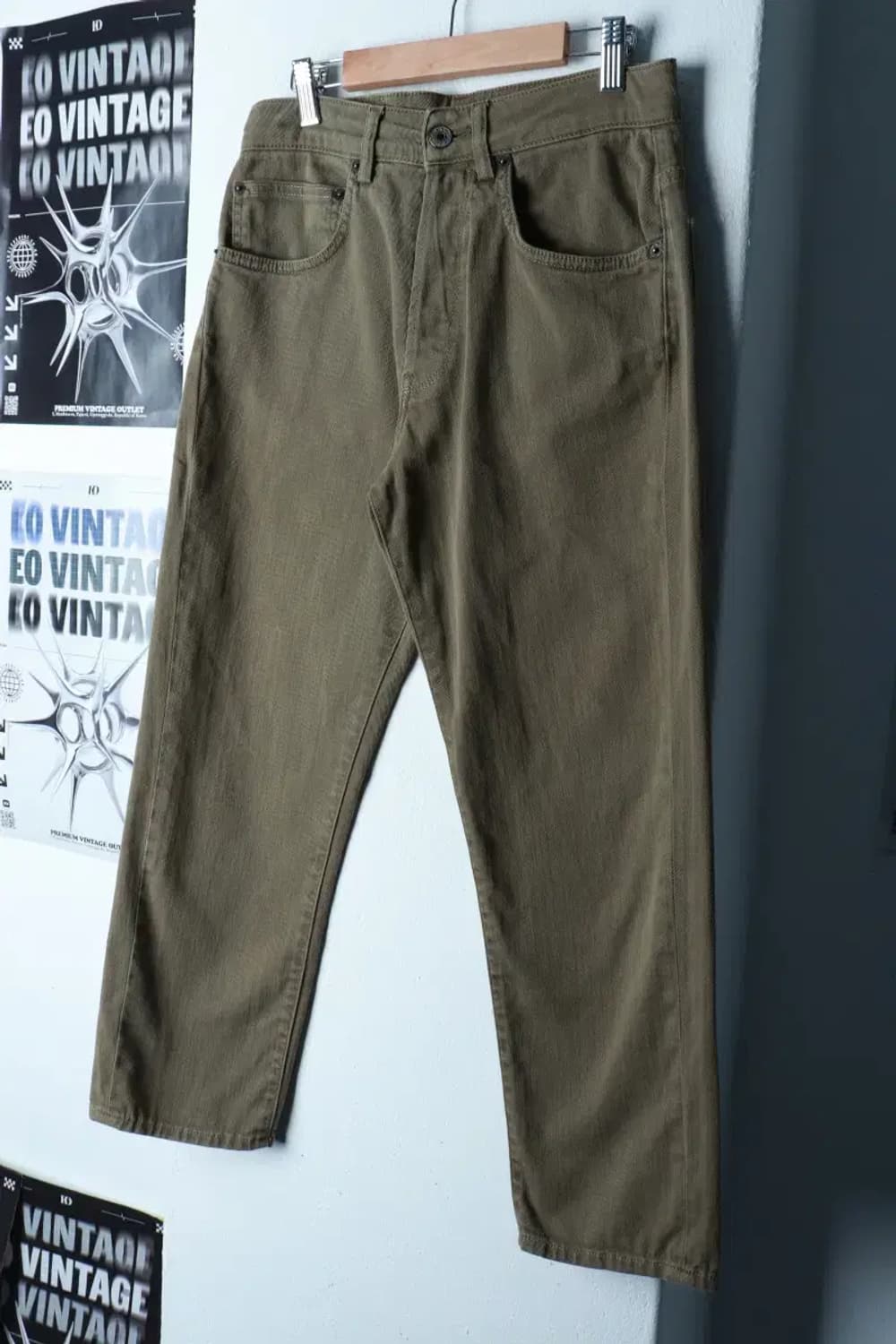 W(M) 비이커 면바지 팬츠 6397 이태리 카키-239F 상품이미지1