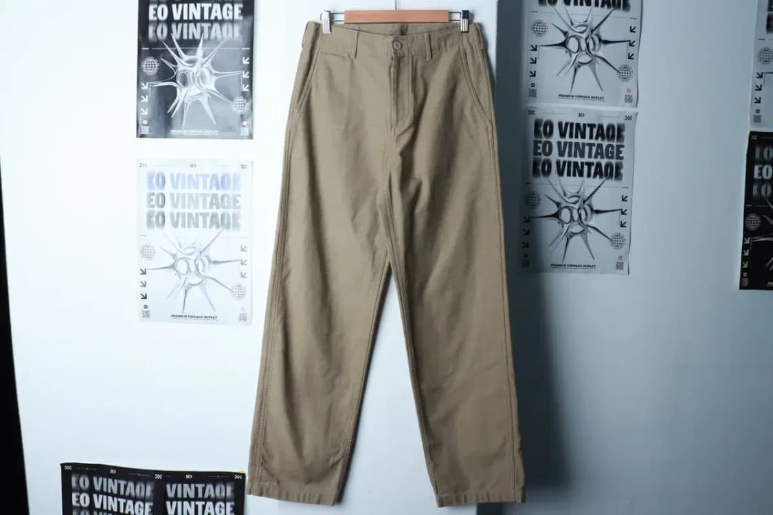 (M-L) 무신사 스탠다드 면바지 팬츠 베이지 일자핏 아메카지-23A0 상품이미지2