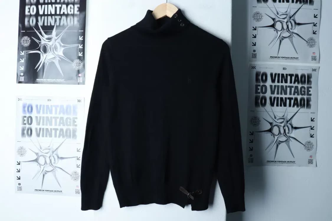 W(M) 헤지스 니트 목폴라 블랙 울 유니크-16BD2 상품이미지2