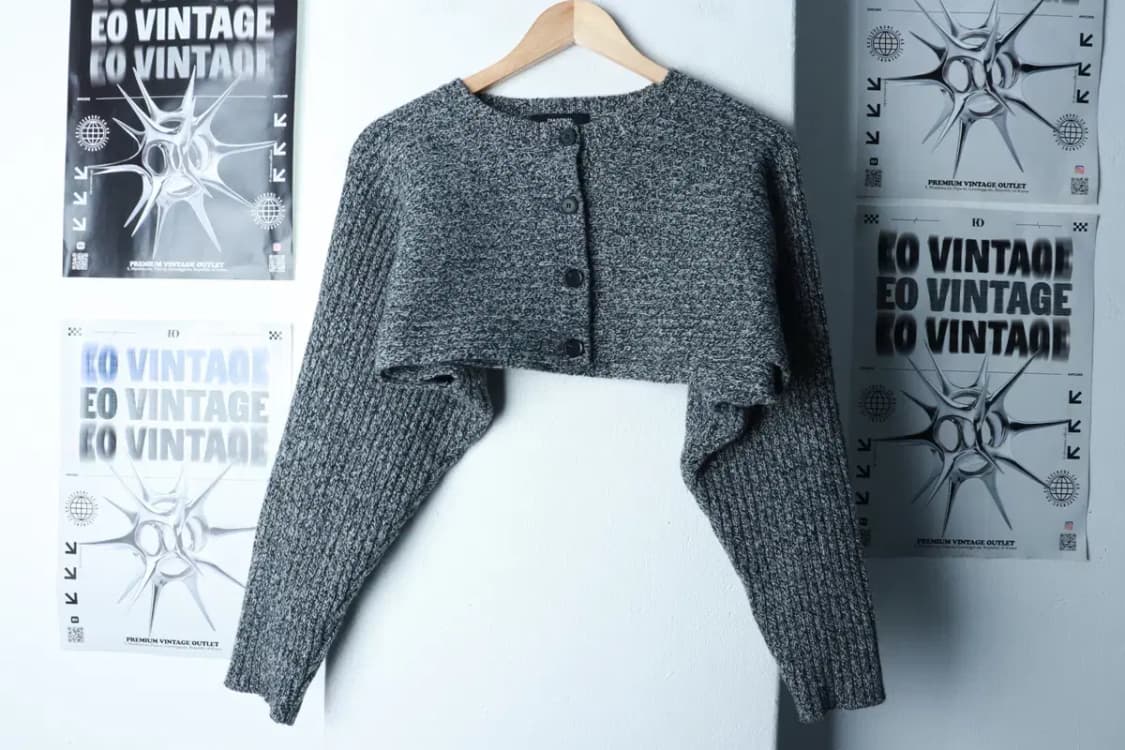 W(F) 다이애그널 니트 가디건 크롭 레이어드 오레오 유니크-16BD4 상품이미지2