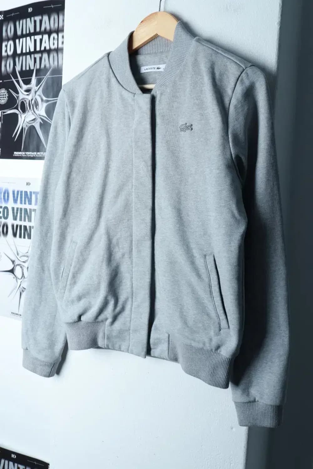 W(L) 라코스테 집업 바람막이 점퍼자켓 스타디움 그레이 면-16BDB 상품이미지1
