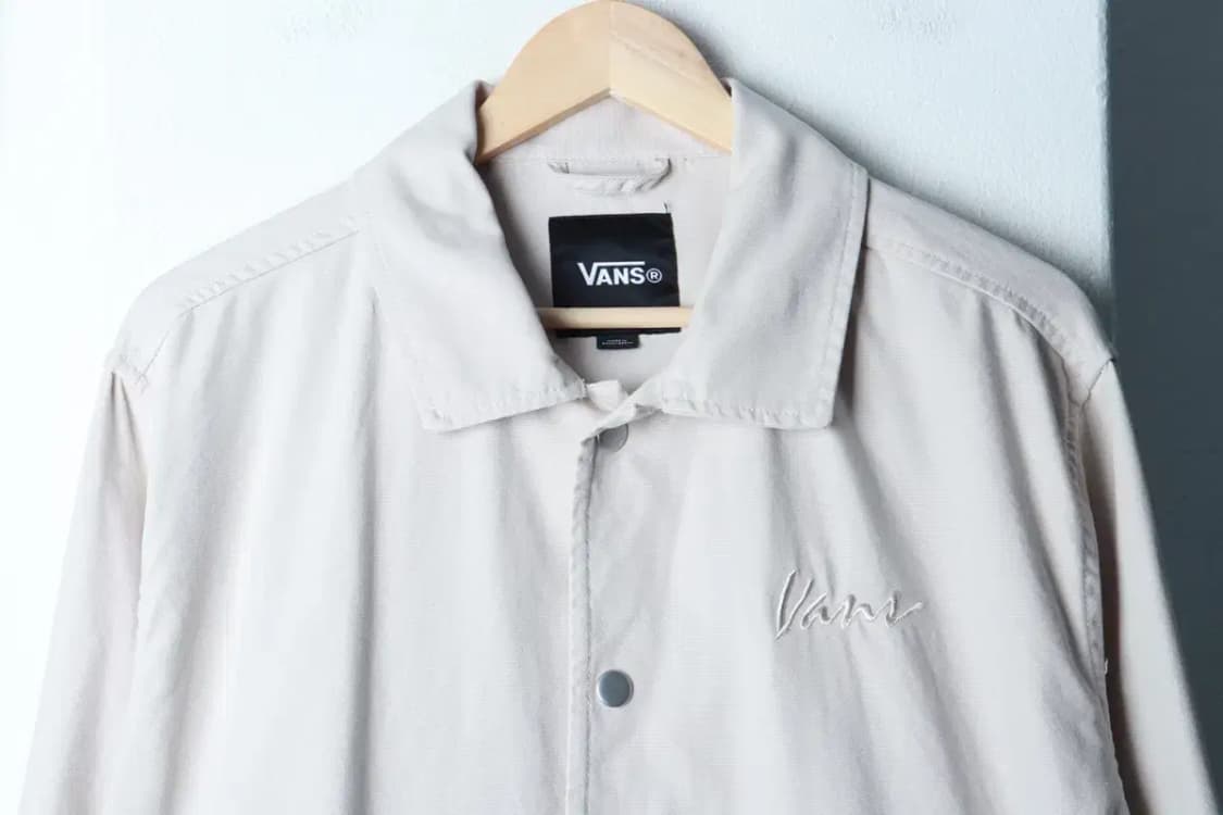 (M-L) 반스 집업 바람막이 점퍼자켓 코치 트러커 베이지 면-16BDC 상품이미지3