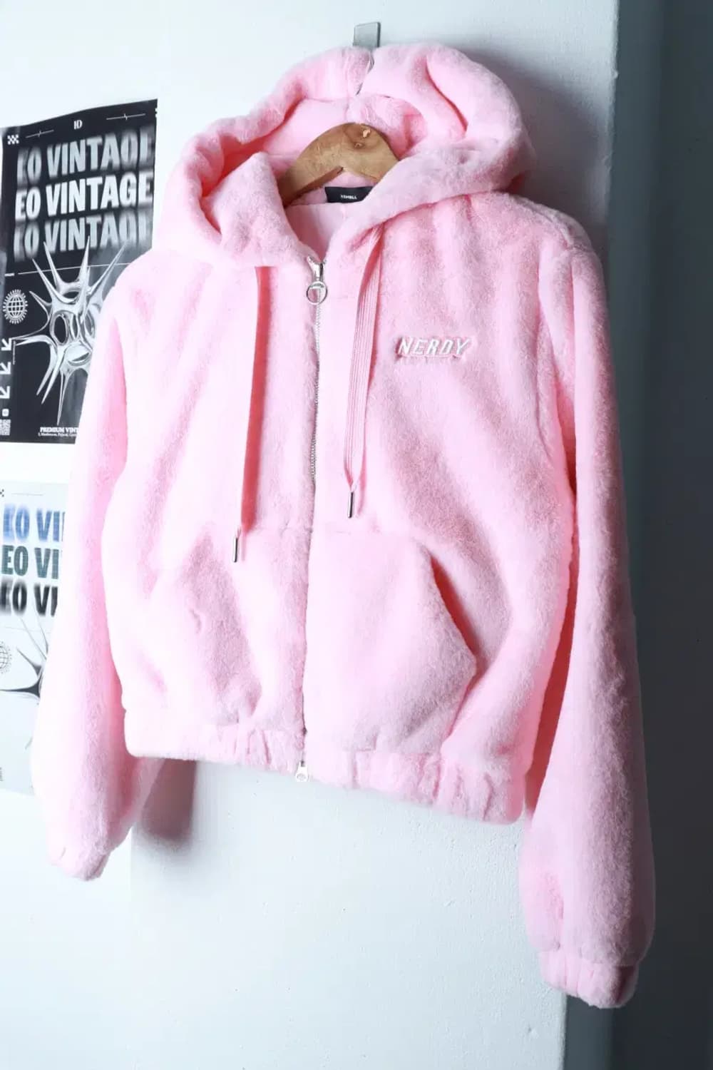 W(XS) 널디 집업 바람막이 점퍼자켓 후드집업 후리스 키치-16BDF 상품이미지1