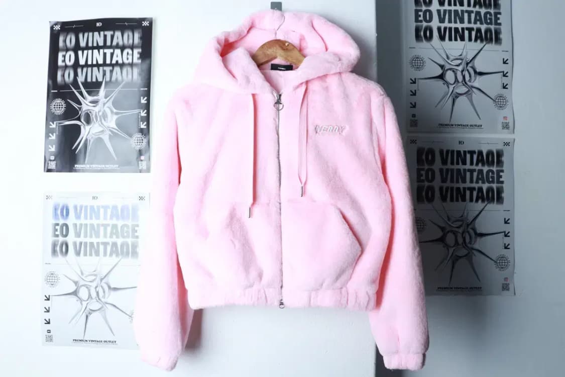 W(XS) 널디 집업 바람막이 점퍼자켓 후드집업 후리스 키치-16BDF 상품이미지2