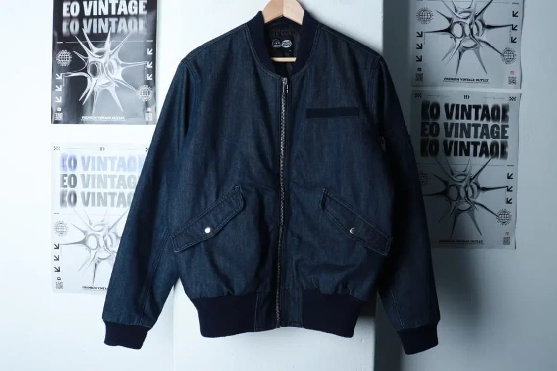(S) 칩먼데이 집업 바람막이 점퍼자켓 데님 봄버 올드스쿨-16BE1 상품이미지2