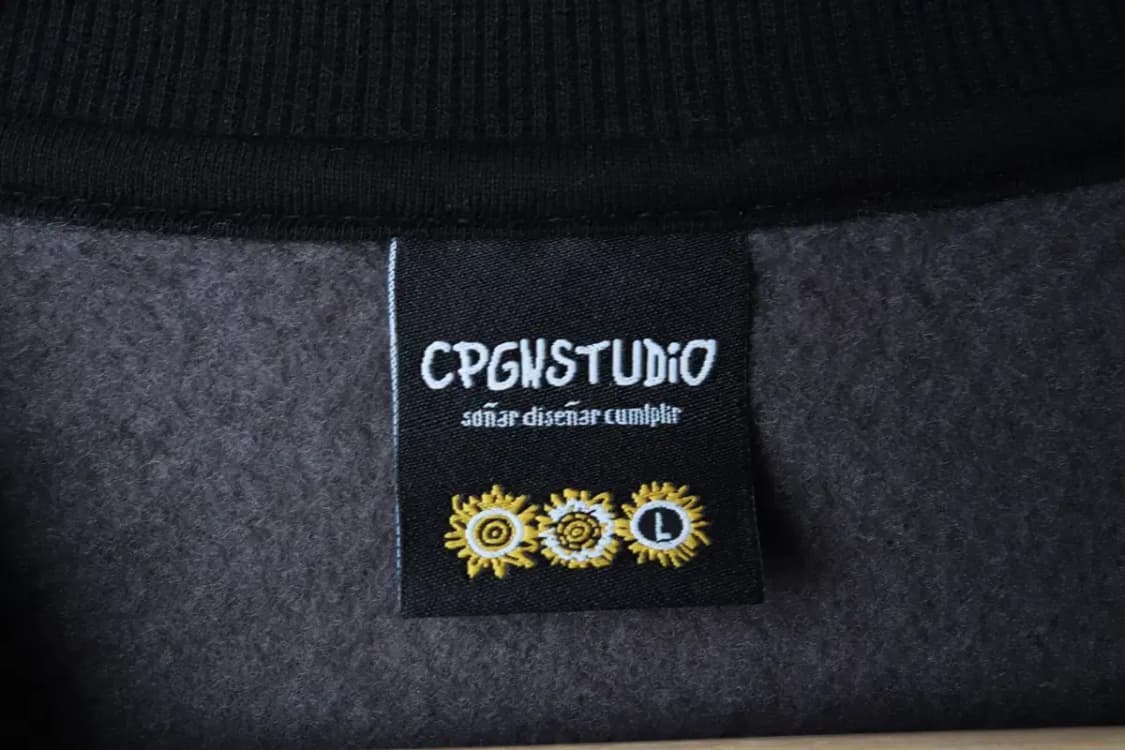 (L-XL) 꼼파뇨 맨투맨 티셔츠 나그랑 차콜 기모 고양이-16BE3 상품이미지6