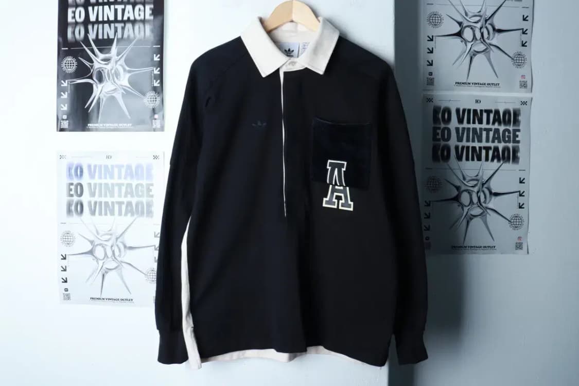 (S-M) 아디다스 카라 긴팔티셔츠 안티 유니버시티 럭비-16BE4 상품이미지2
