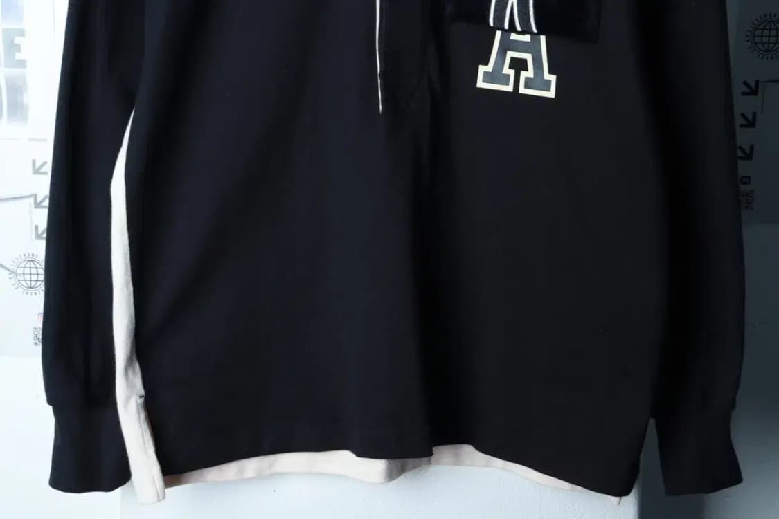 (S-M) 아디다스 카라 긴팔티셔츠 안티 유니버시티 럭비-16BE4 상품이미지4