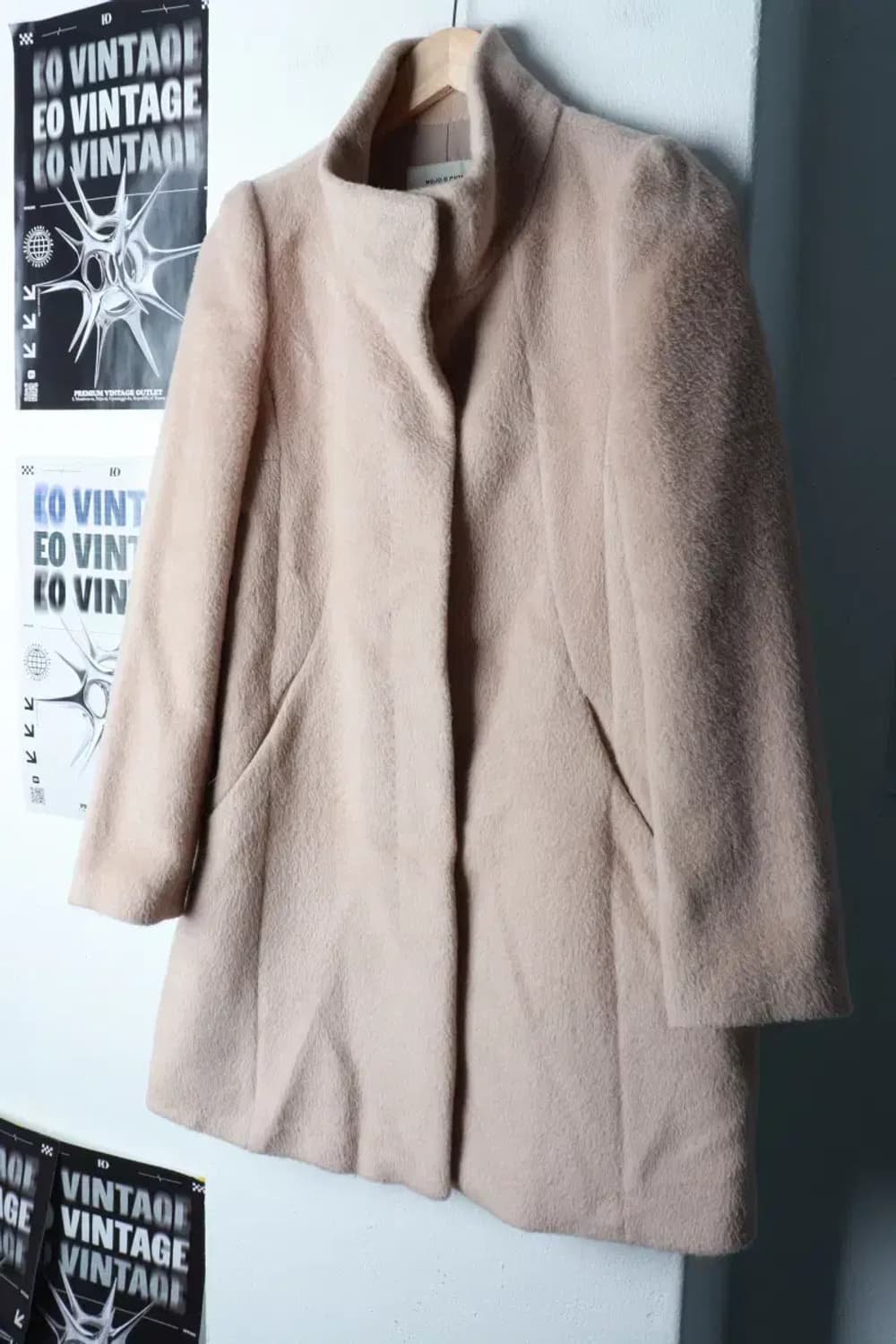 W(S-M) 모죠에스핀 코트자켓 베이지 울 부들 따뜻-16BE6 상품이미지1