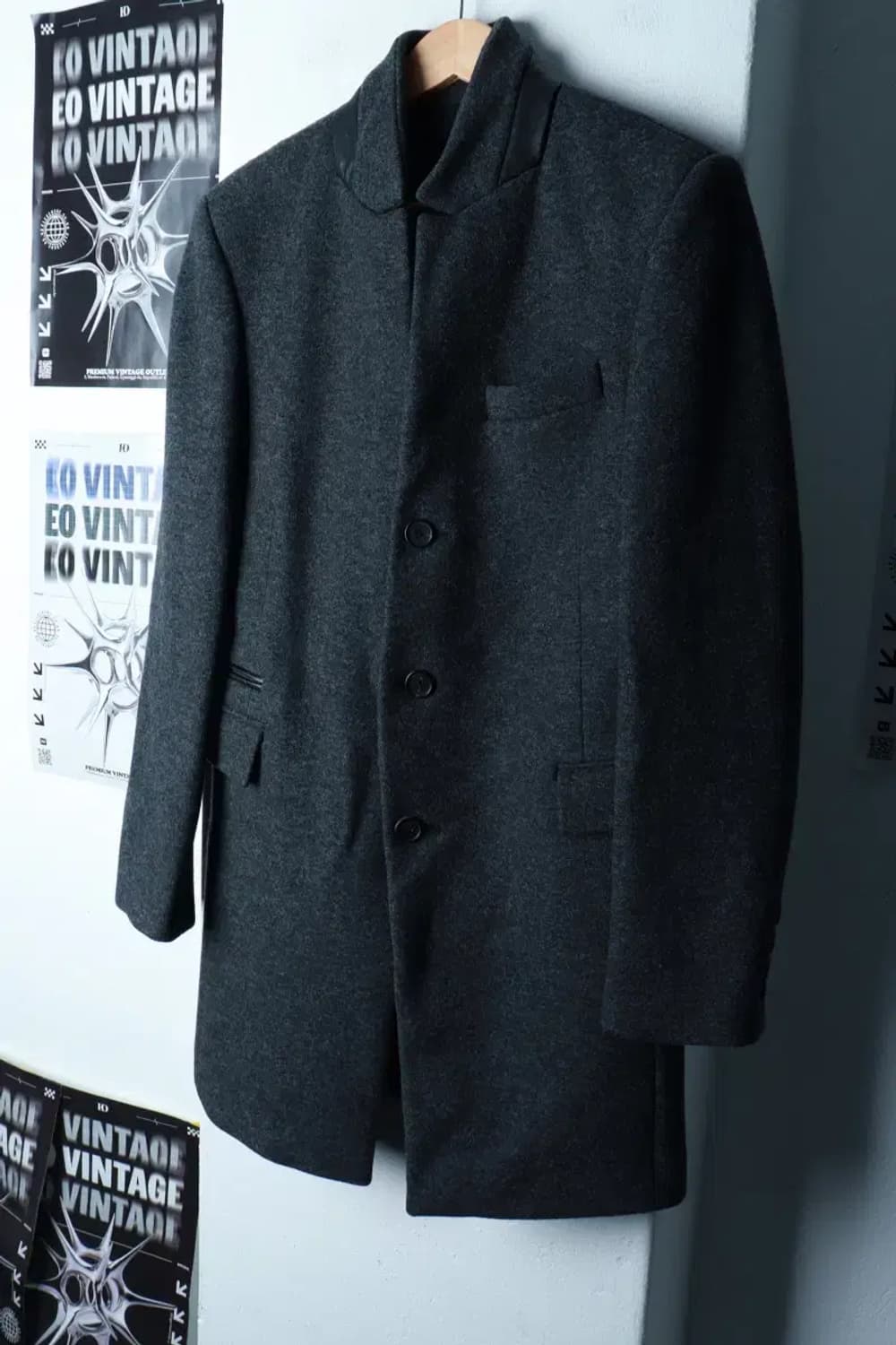 (L) DKNY 디케이앤와이 도나카란 코트자켓 싱글 딥그레이-16BE7 상품이미지1