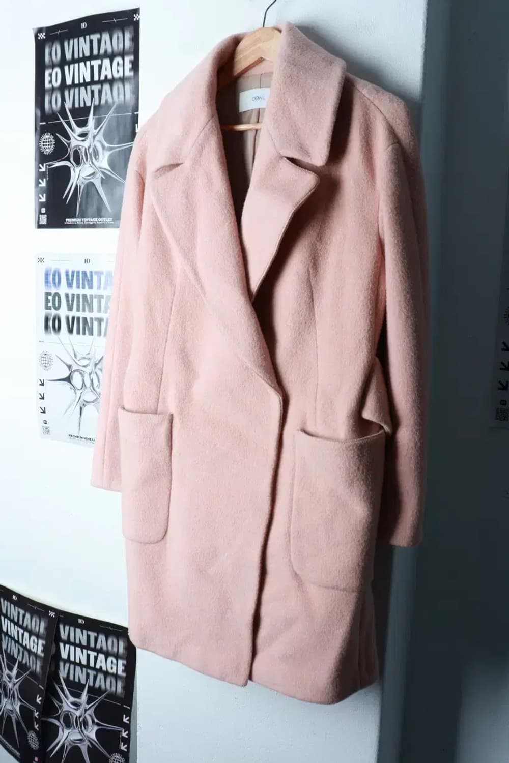 W(S-M) 듀엘 코트자켓 싱글 앙고라 핑크 딸기우유-16BE8 상품이미지1