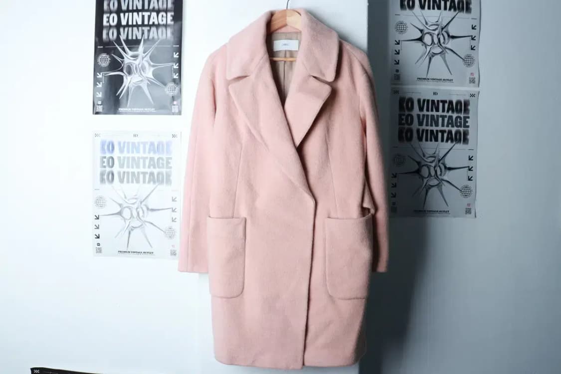 W(S-M) 듀엘 코트자켓 싱글 앙고라 핑크 딸기우유-16BE8 상품이미지2