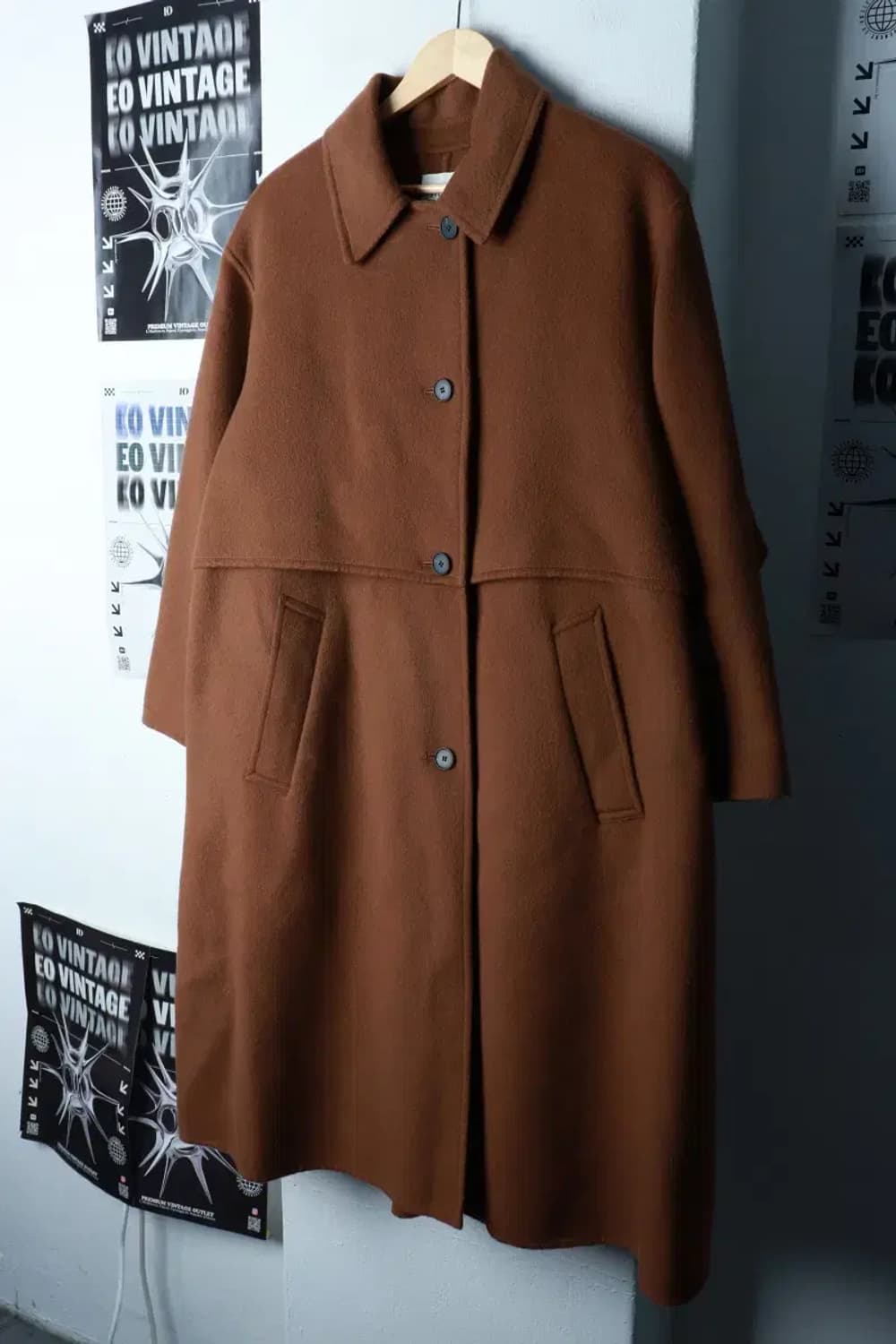 W(M) 톰보이 코트자켓 발마칸 브라운 울-16BEC 상품이미지1