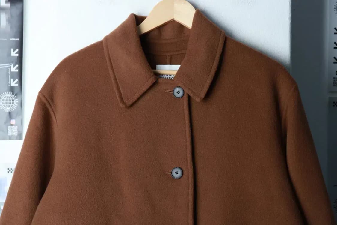 W(M) 톰보이 코트자켓 발마칸 브라운 울-16BEC 상품이미지3